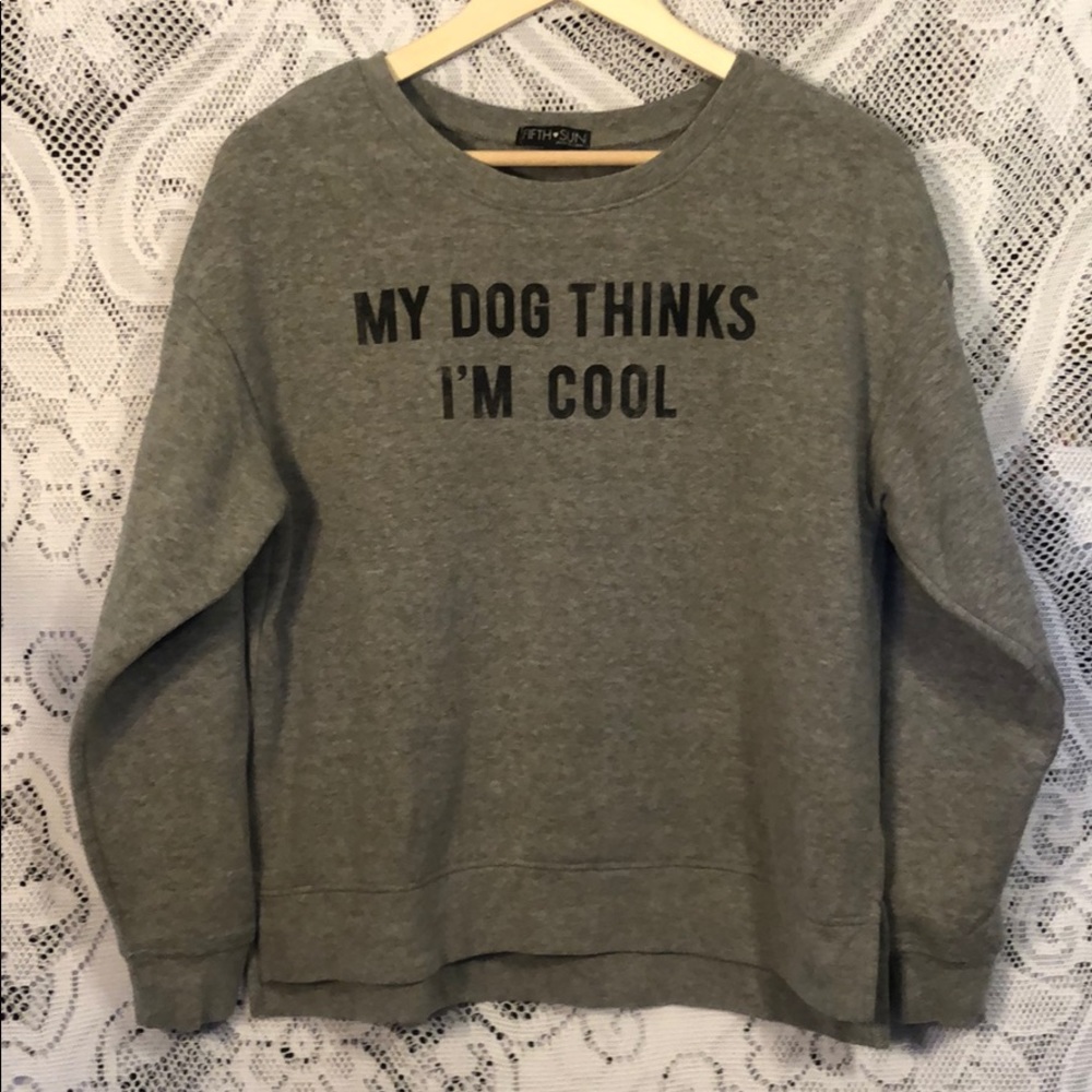 🍉 Gray Lightweight Crew Neck Sweater
